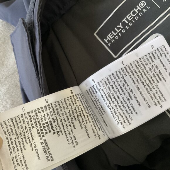 Helly Hansen Tech Ski Snowboard Pants Black Men's Small Navy Gray - Picture 11 of 16